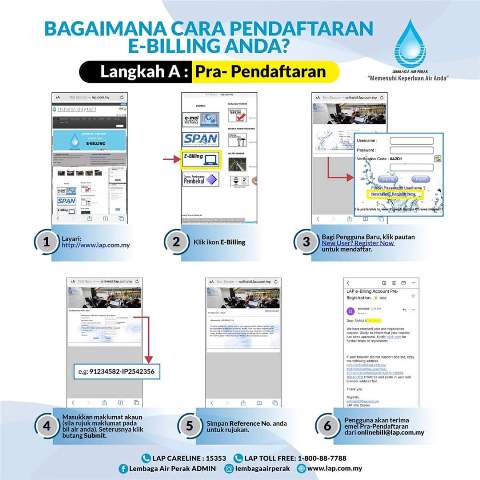 CARA PENDAFTARAN E BILLING