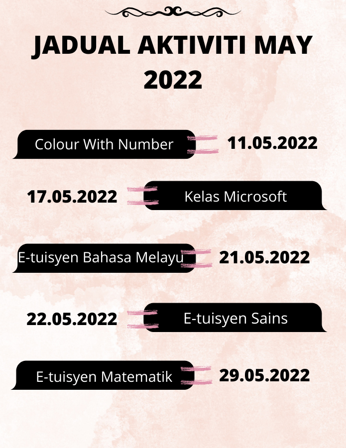 JADUAL AKTIVITI MAY 2022