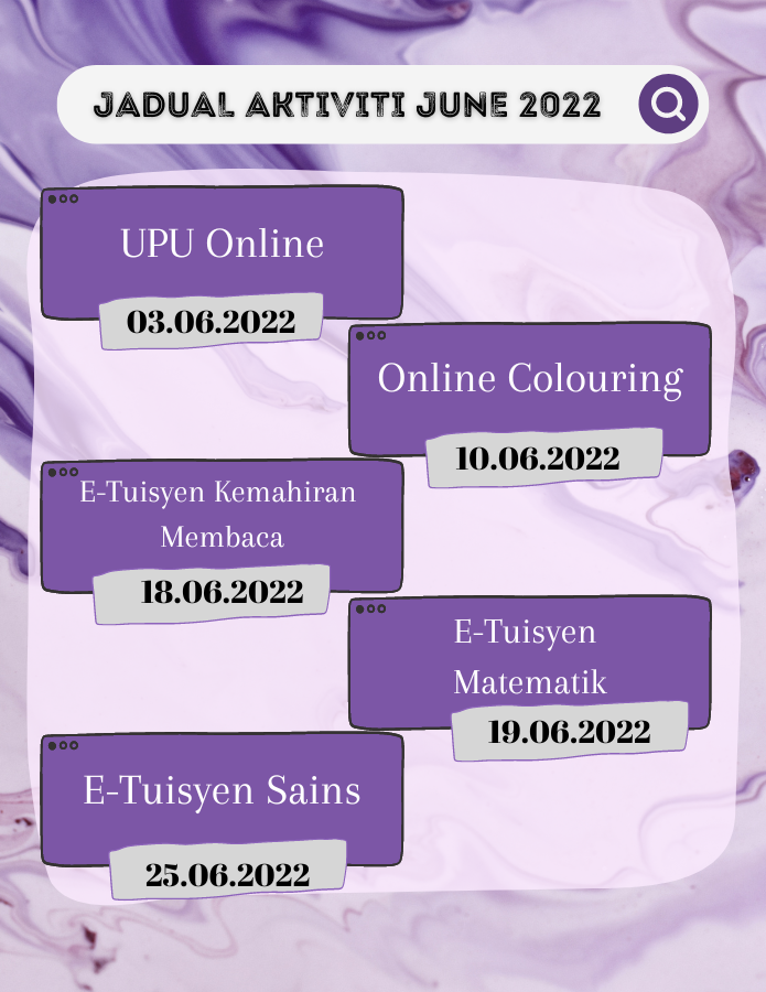 JADUAL AKTIVITI JUNE 2022